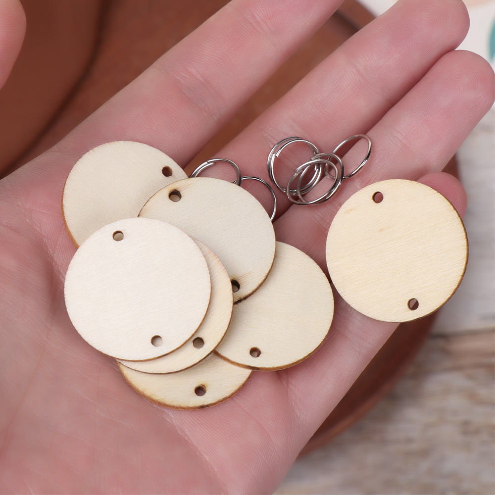50個/セット DIYクラフト装飾品 星/ハート/丸型 木製 - Easter Craft Embellishment Set のレビューと価格