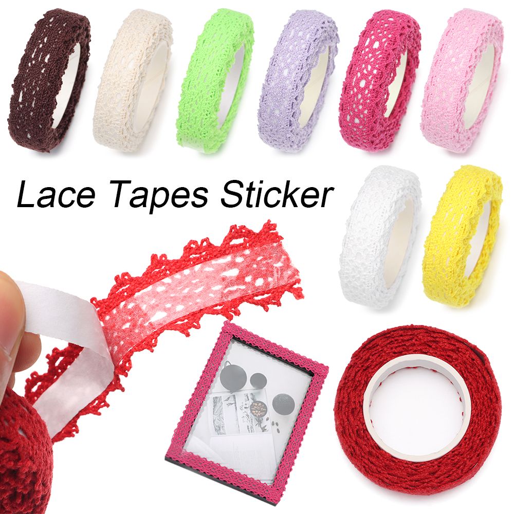 自己粘着クラフト生地テープ,自己粘着テープ,レーステープ,ス - Lace Ribbon Trim のレビューと価格