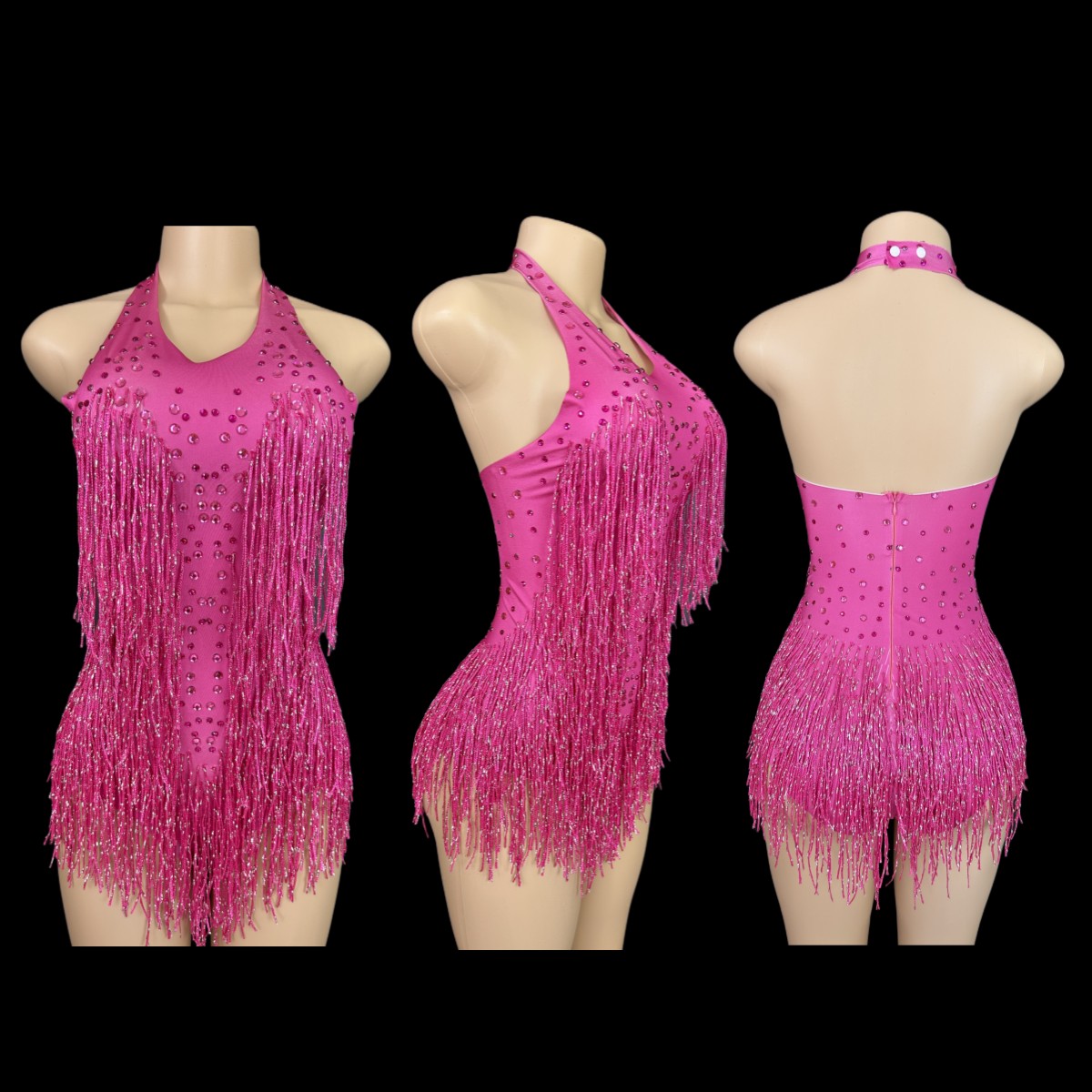 女性のきらめくラインストーンフリンジボディ、ステージウェア、 - Rhinestone Banding Trim のレビューと価格