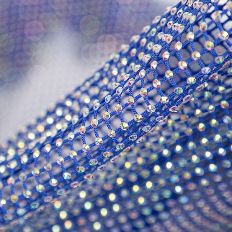 ラインストーンメッシュリボントリム,50x120cm,クリス - Crystal Mesh Fabric のレビューと価格