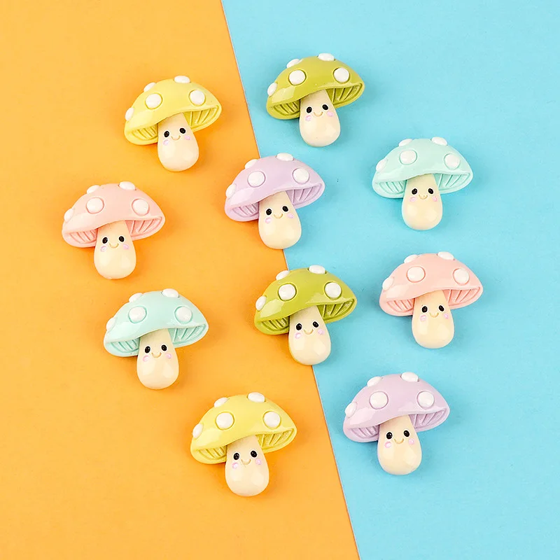 10個入り 漫画風樹脂製 かわいいミニきのこフィギュア ミニ - Christmas Craft Embellishment のレビューと価格