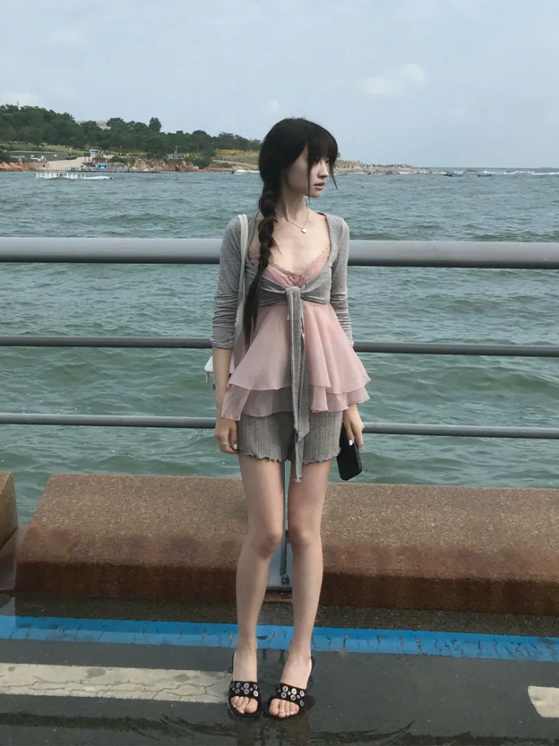 韓国風、夏らしい3点セット。女性用、レーストリムのキャミソー - Lace Ribbon Trim のレビューと価格