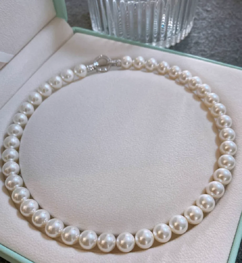 ゴージャスなAAAA++9-10mm 10-11mm天然ラウ - Pearl Trim Chain のレビューと価格