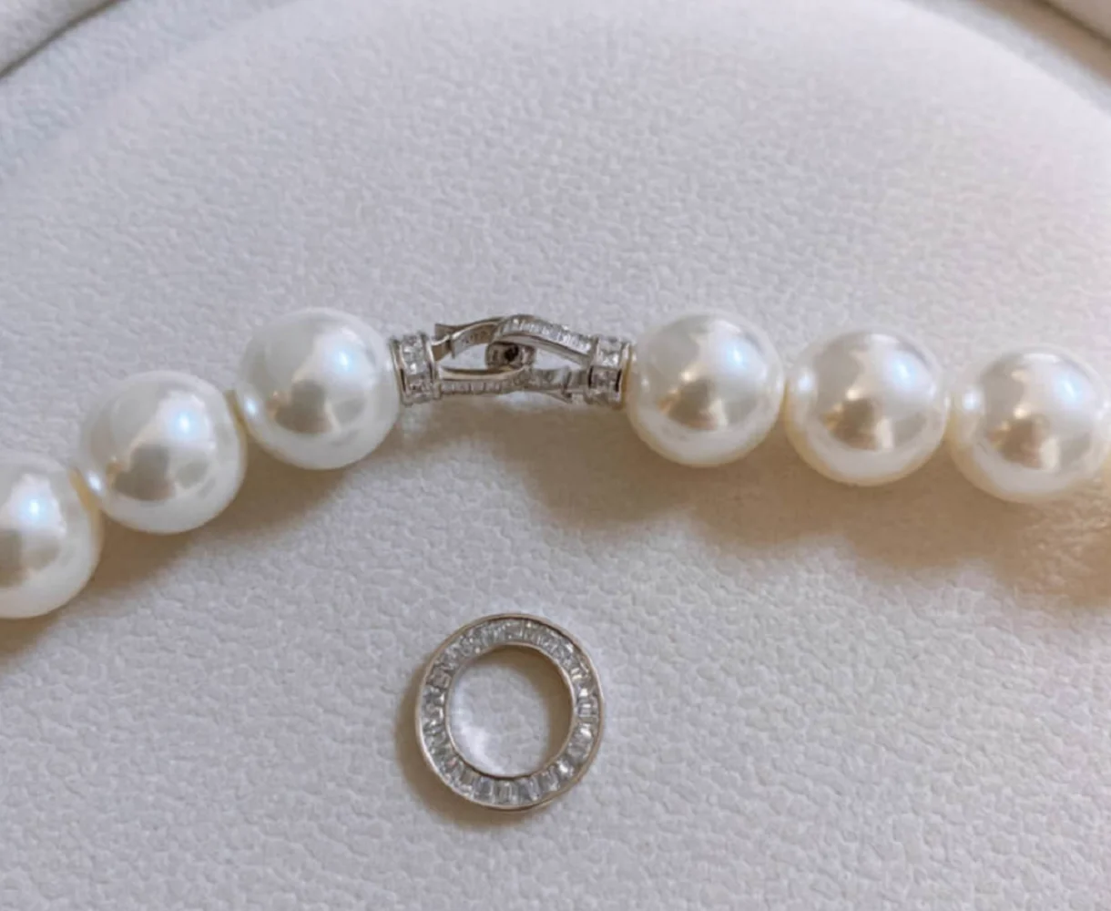 ゴージャスなAAAA++9-10mm 10-11mm天然ラウ - Pearl Trim Chain のレビューと価格