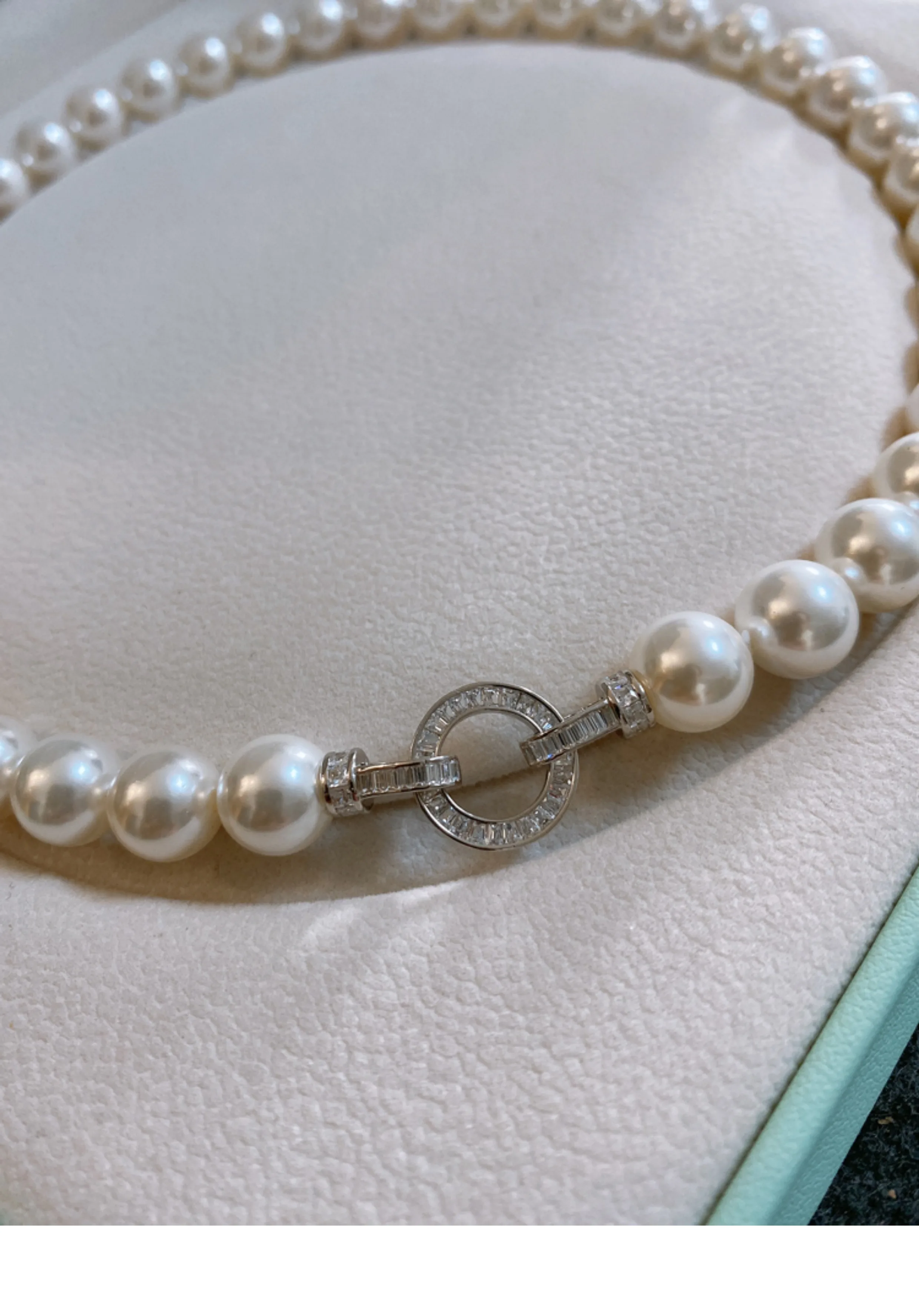 ゴージャスなAAAA++9-10mm 10-11mm天然ラウ - Pearl Trim Chain のレビューと価格