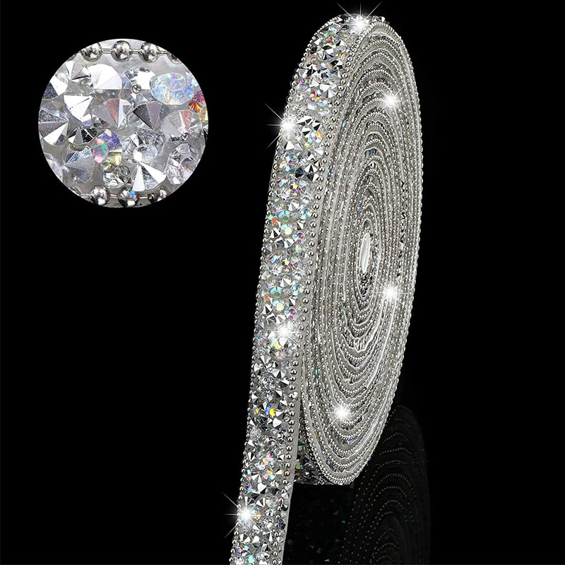 1ヤード樹脂ラインストーンリボン、粘着式ダイヤモンドリボン、 - Hotfix Rhinestone Sheet のレビューと価格