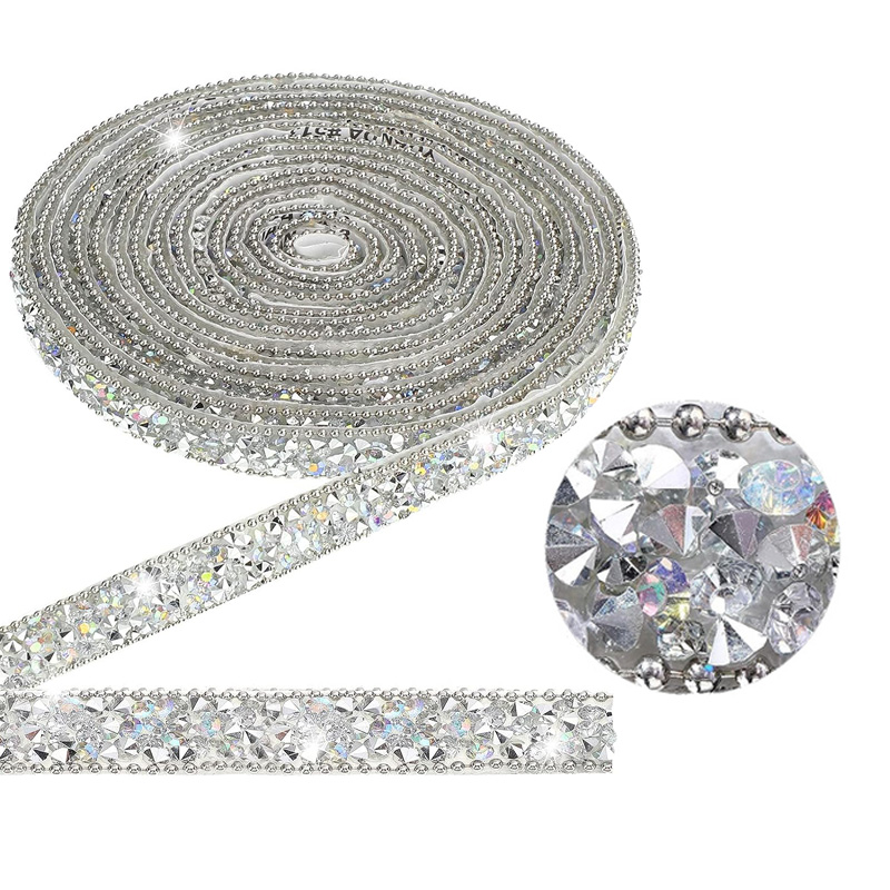 1ヤード樹脂ラインストーンリボン、粘着式ダイヤモンドリボン、 - Hotfix Rhinestone Sheet のレビューと価格