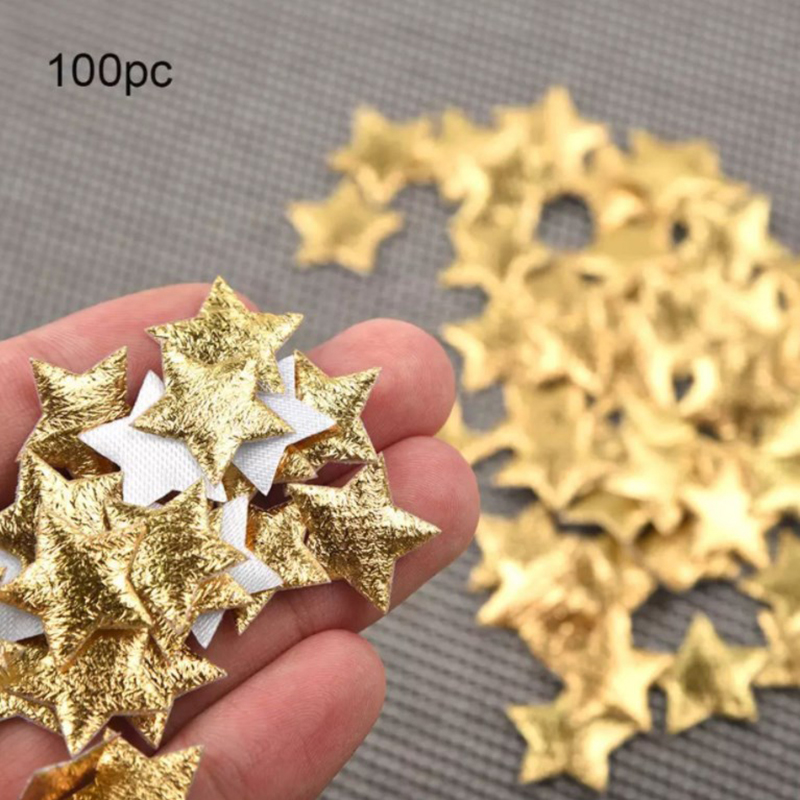 100 個ゴールド/シルバー星クリスマスパーティーの装飾泡生 - Christmas Craft Embellishment のレビューと価格